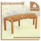 Set of 7 Natural Acacia Wood Backless Garden Bench Outdoor Seating
